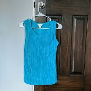 Teal colored dressy tank top